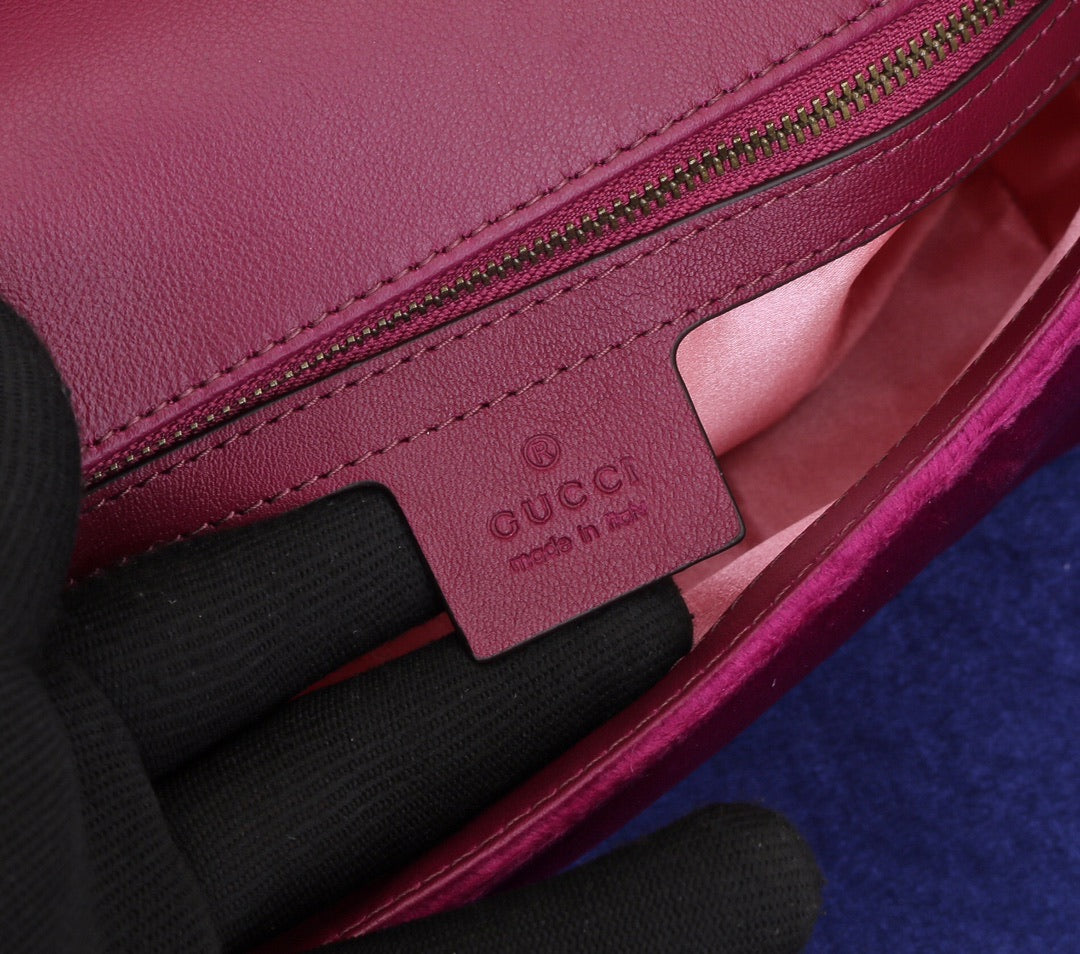 velvet handbag
