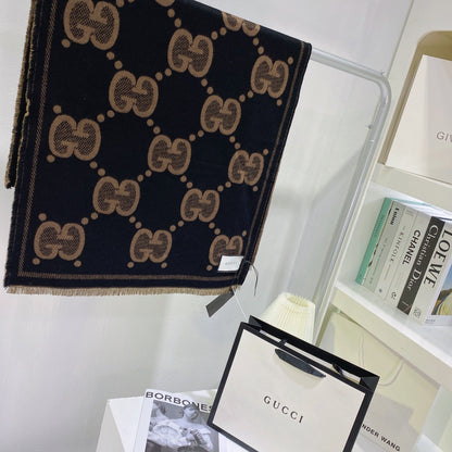G u c c i scarf brown