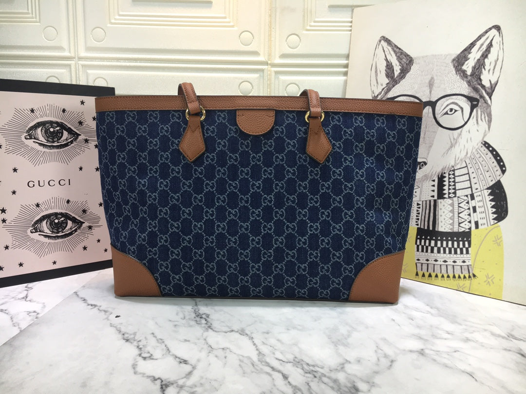 Denim 38*28*14cm handbag
